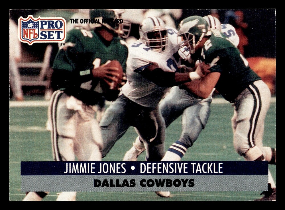 1991 Pro Set 480 Jimmie Jones Dallas Cowboys Football Card Vintage